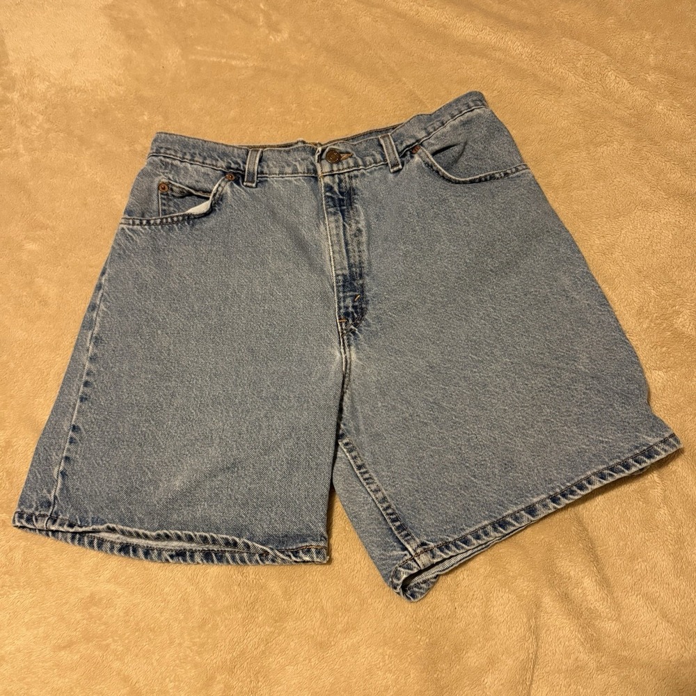 VTG Levi's 951 Relaxed Fit Orange Tab Shorts Women's Size 12 Regular Made In USA